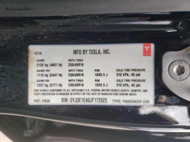 2018 TESLA MODEL 3 - 5YJ3E1EA0JF172523