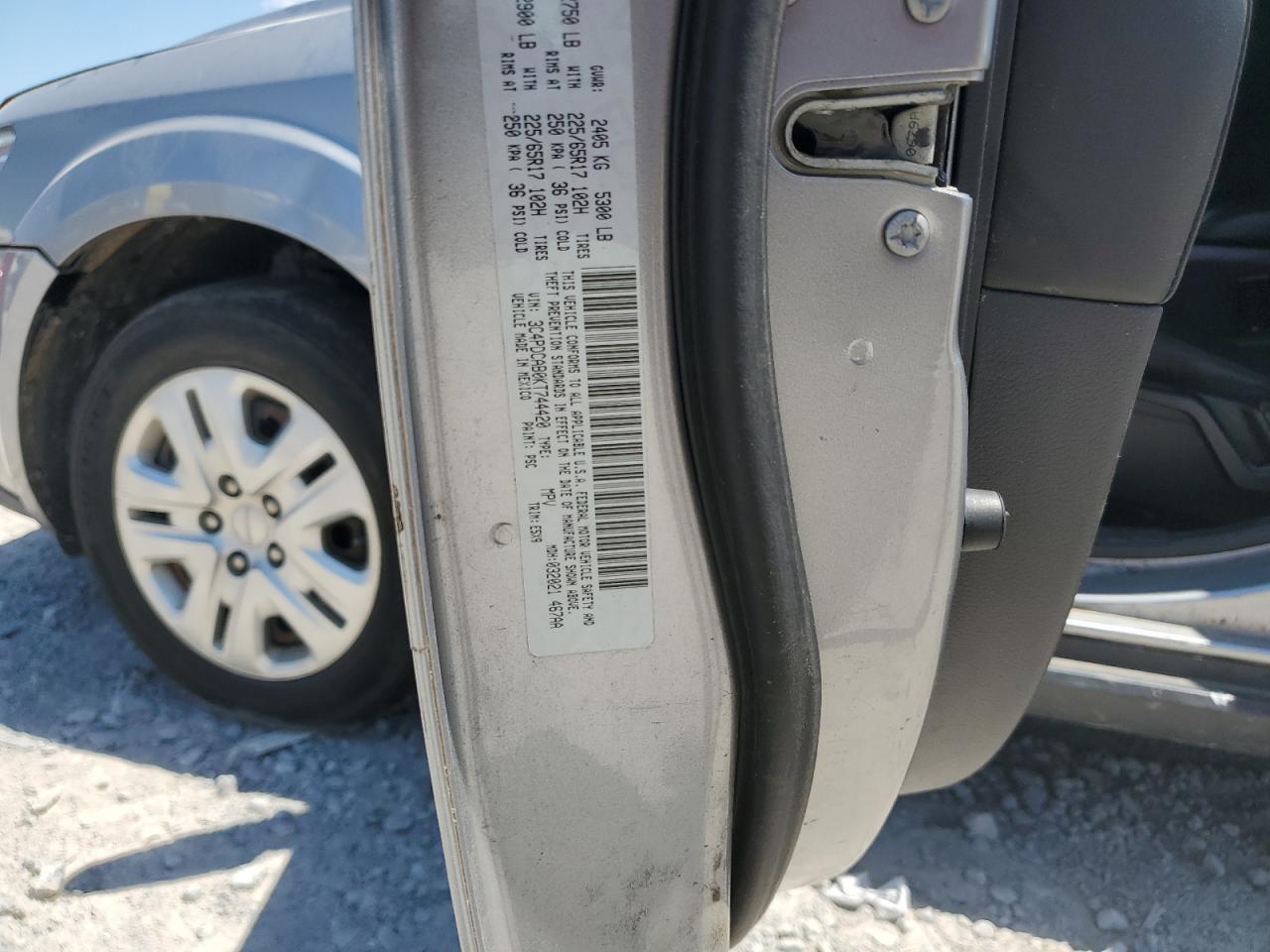 3C4PDCAB0KT744420 2019 Dodge Journey Se