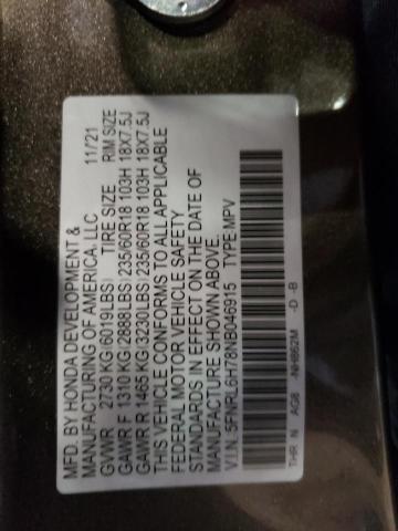 2022 Honda Odyssey Exl VIN: 5FNRL6H78NB046915 Lot: 59004244