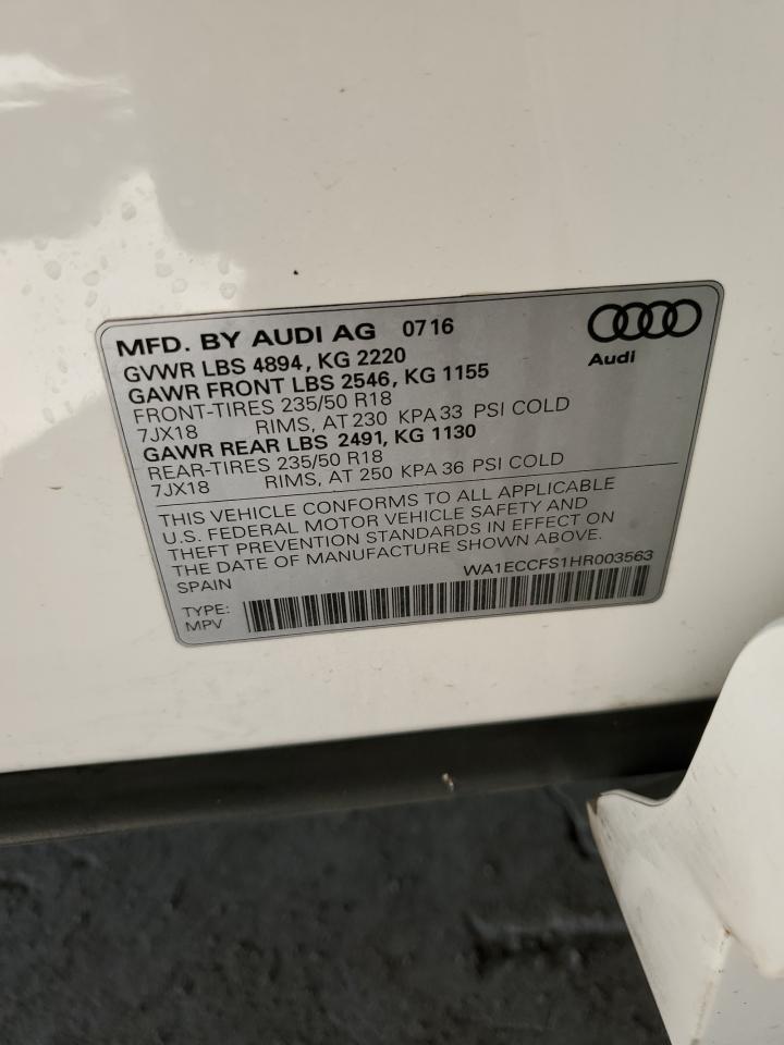 WA1ECCFS1HR003563 2017 Audi Q3 Premium