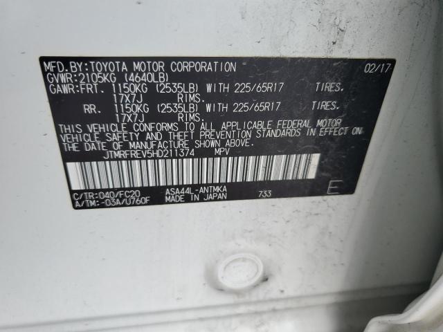 2017 Toyota Rav4 Xle VIN: JTMRFREV5HD211374 Lot: 59144364