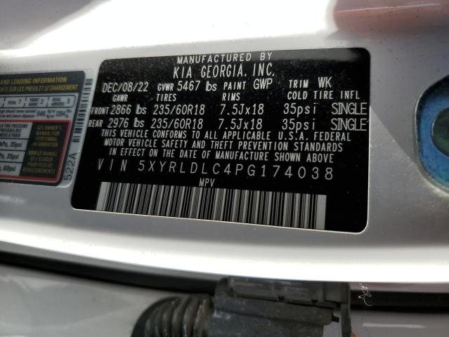 2023 Kia Sorento S VIN: 5XYRLDLC4PG174038 Lot: 58659774