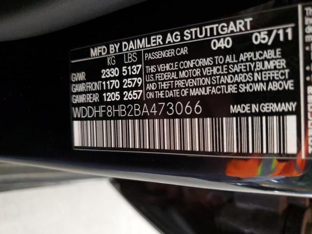 2011 Mercedes-Benz E 350 4Matic VIN: WDDHF8HB2BA473066 Lot: 56527364