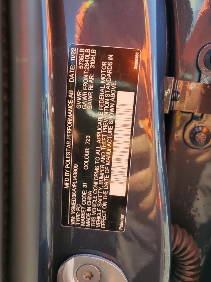 YSMED3KA1PL143909 2023 Polestar 2