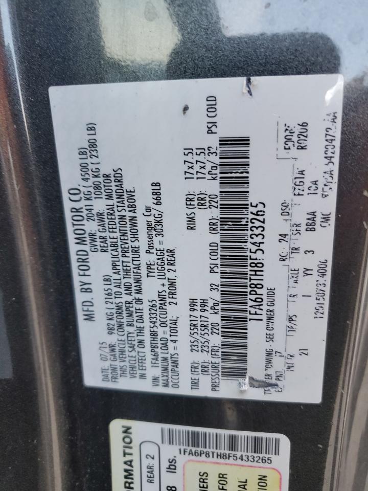 1FA6P8TH8F5433265 2015 Ford Mustang