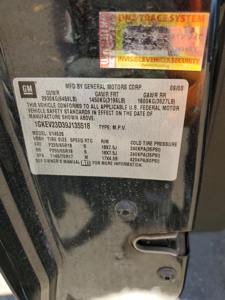 1GKEV23D39J135518 2009 GMC Acadia Slt-1
