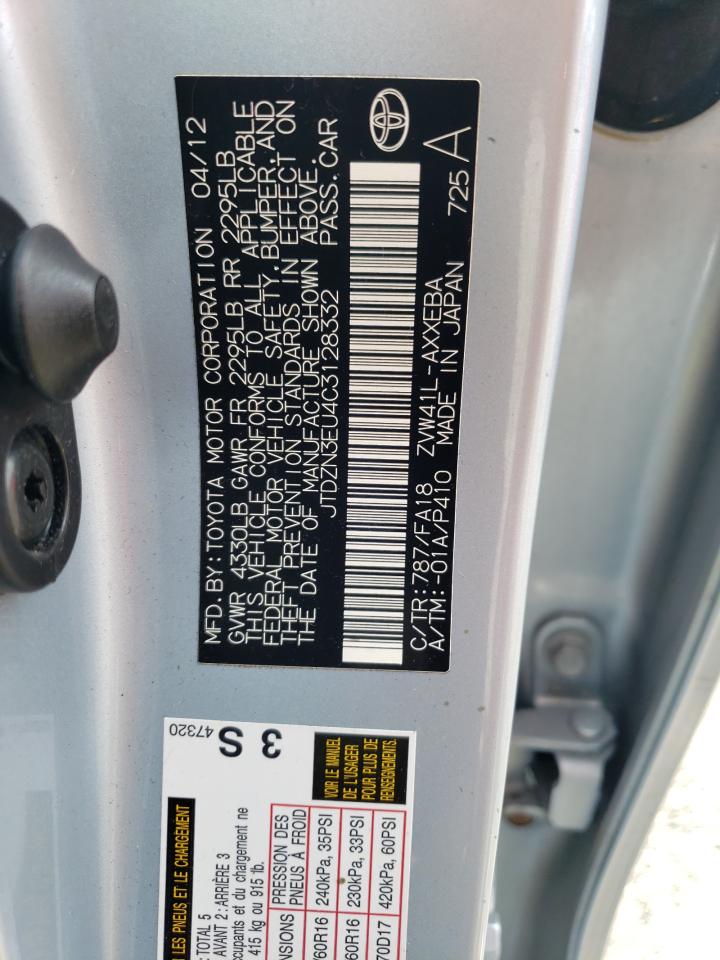 JTDZN3EU4C3128332 2012 Toyota Prius V