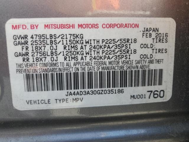 JA4AD3A30GZ035186 2016 MITSUBISHI OUTLANDER - Image 13