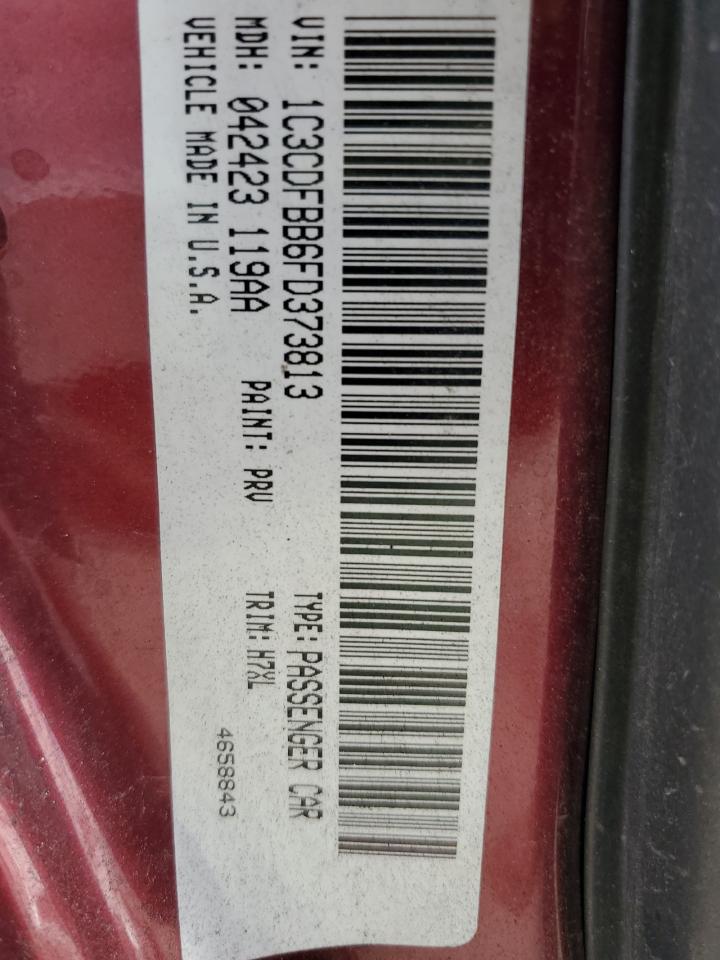 1C3CDFBB6FD373813 2015 Dodge Dart Sxt