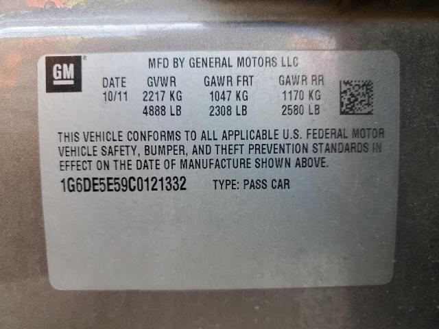 2012 Cadillac Cts Luxury Collection VIN: 1G6DE5E59C0121332 Lot: 60527664