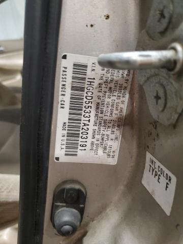 1996 Honda Accord Lx VIN: 1HGCD5533TA203191 Lot: 60906834