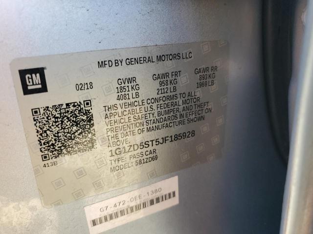 2018 CHEVROLET MALIBU LT - 1G1ZD5ST5JF185928