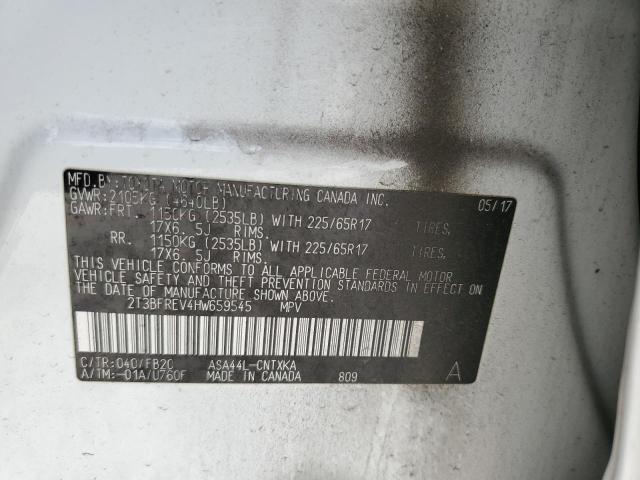 2017 Toyota Rav4 Le VIN: 2T3BFREV4HW659545 Lot: 60298254