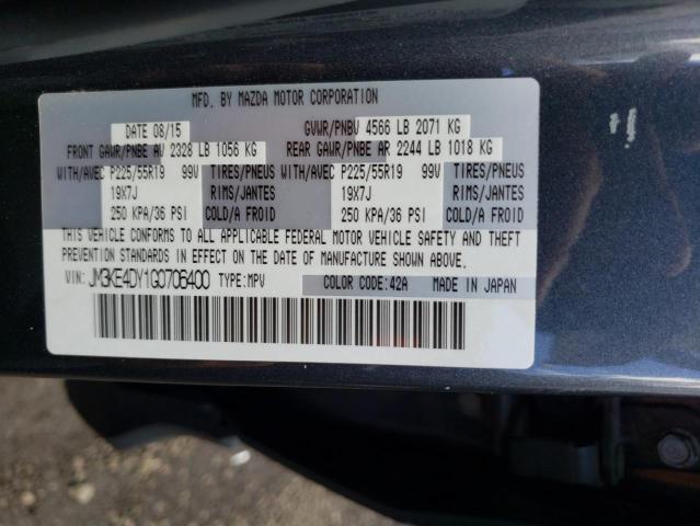 2016 Mazda Cx-5 Gt VIN: JM3KE4DY1G0706400 Lot: 60704374