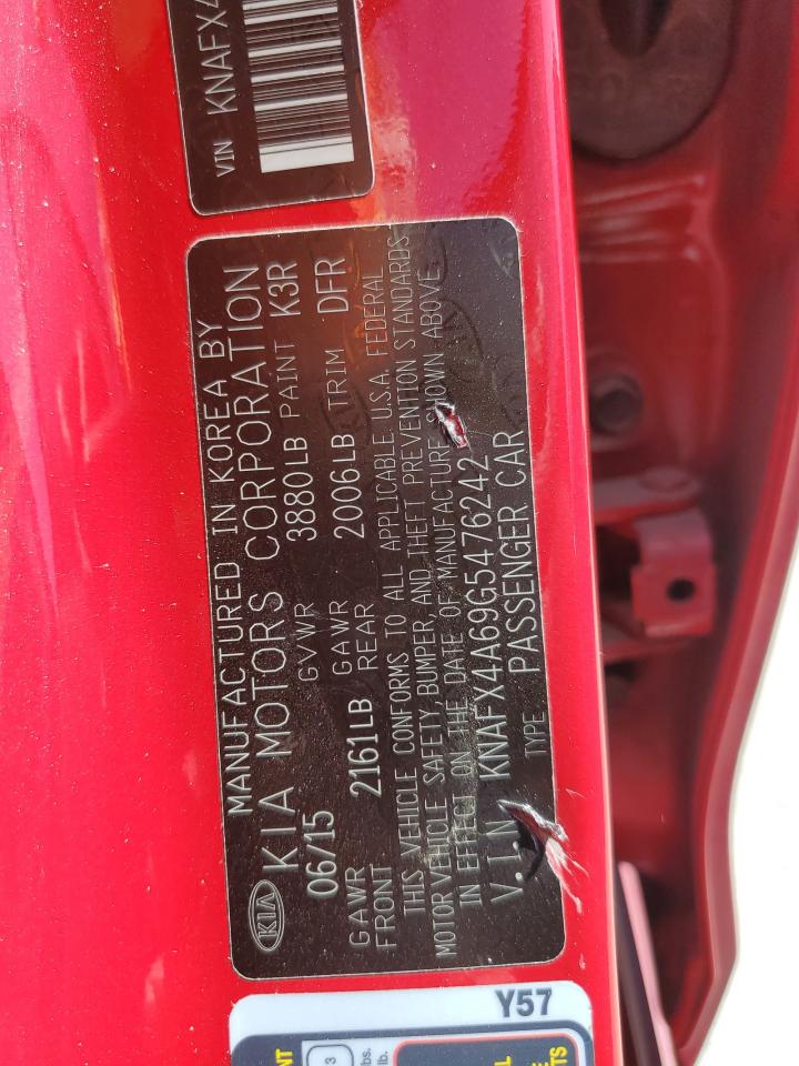 KNAFX4A69G5476242 2016 Kia Forte Lx