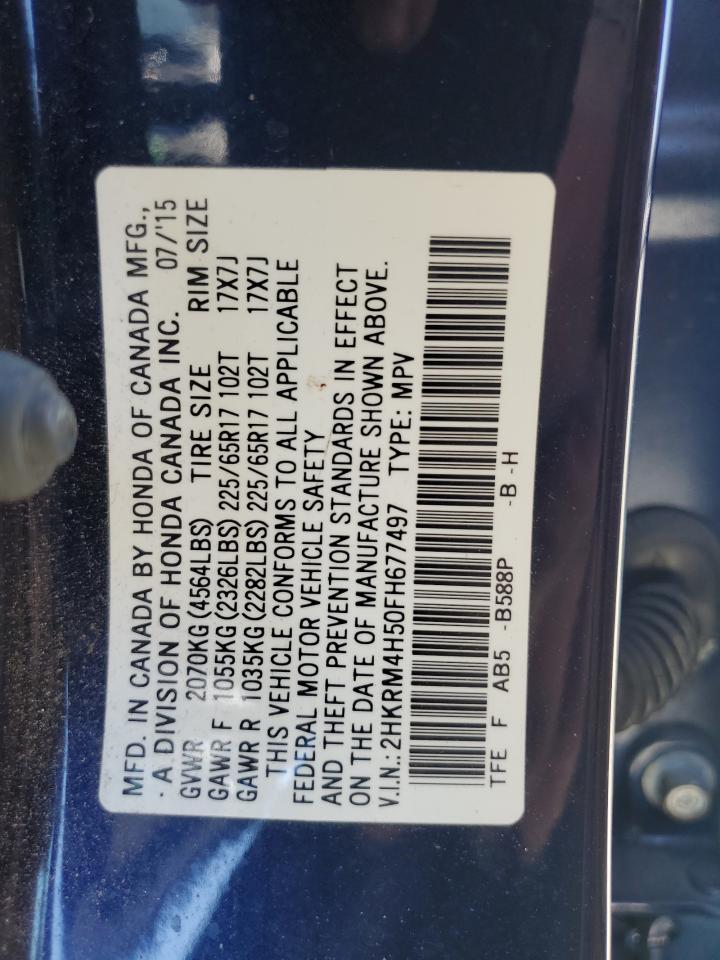 2HKRM4H50FH677497 2015 Honda Cr-V Ex