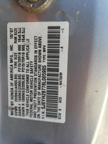 5J6YH28778L005905 2008 Honda Element Ex