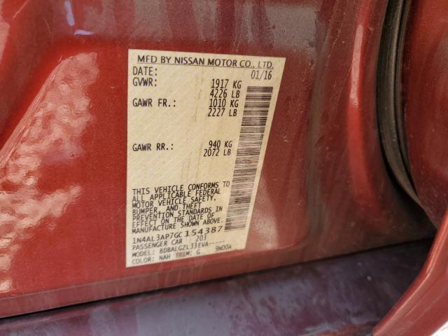 2016 NISSAN ALTIMA 2.5 - 1N4AL3AP7GC154387