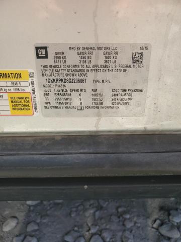 2016 GMC Acadia Sle VIN: 1GKKRPKD8GJ206067 Lot: 60055754