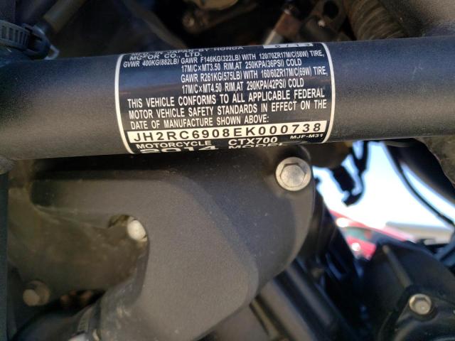 2014 HONDA CTX700 JH2RC6908EK000738