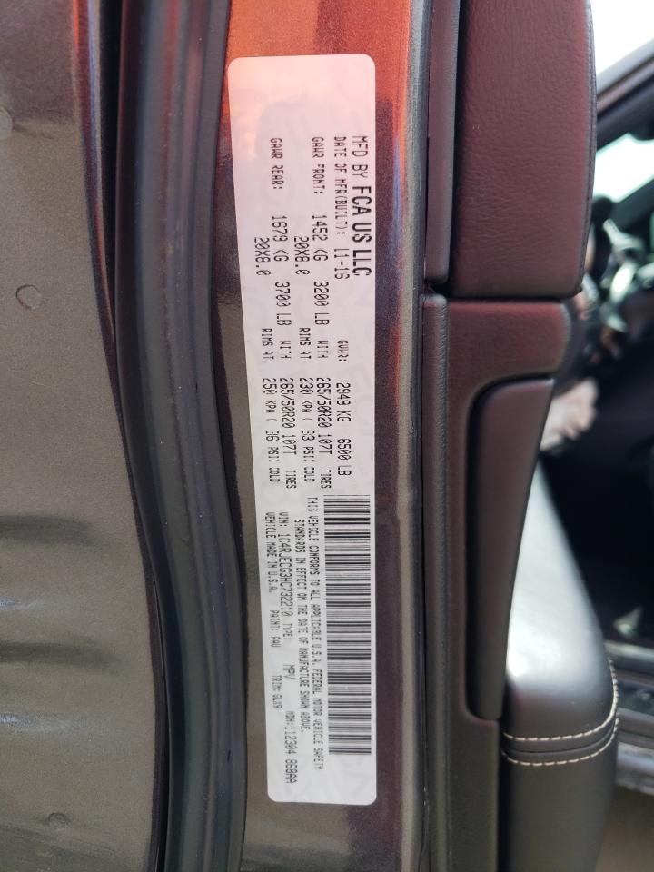 1C4RJECG3HC732210 2017 Jeep Grand Cherokee Overland