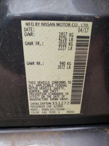 2017 NISSAN ALTIMA 2.5 - 1N4AL3AP3HN351272