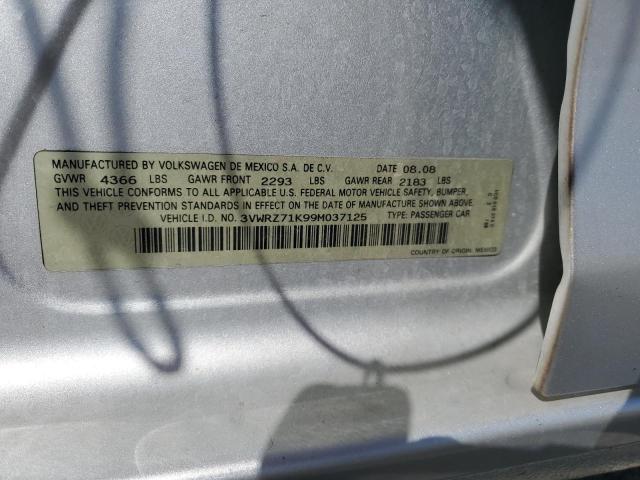 2009 Volkswagen Jetta Se VIN: 3VWRZ71K99M037125 Lot: 57119424