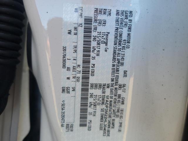 2017 Ford Focus Sel VIN: 1FADP3M22HL304053 Lot: 58705474