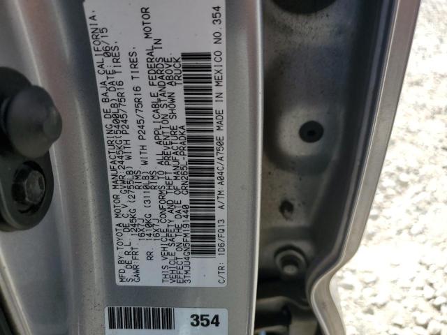 2015 TOYOTA TACOMA DOU - 3TMJU4GN5FM191440