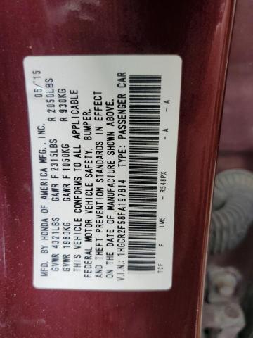 2015 HONDA ACCORD SPO - 1HGCR2F58FA197814