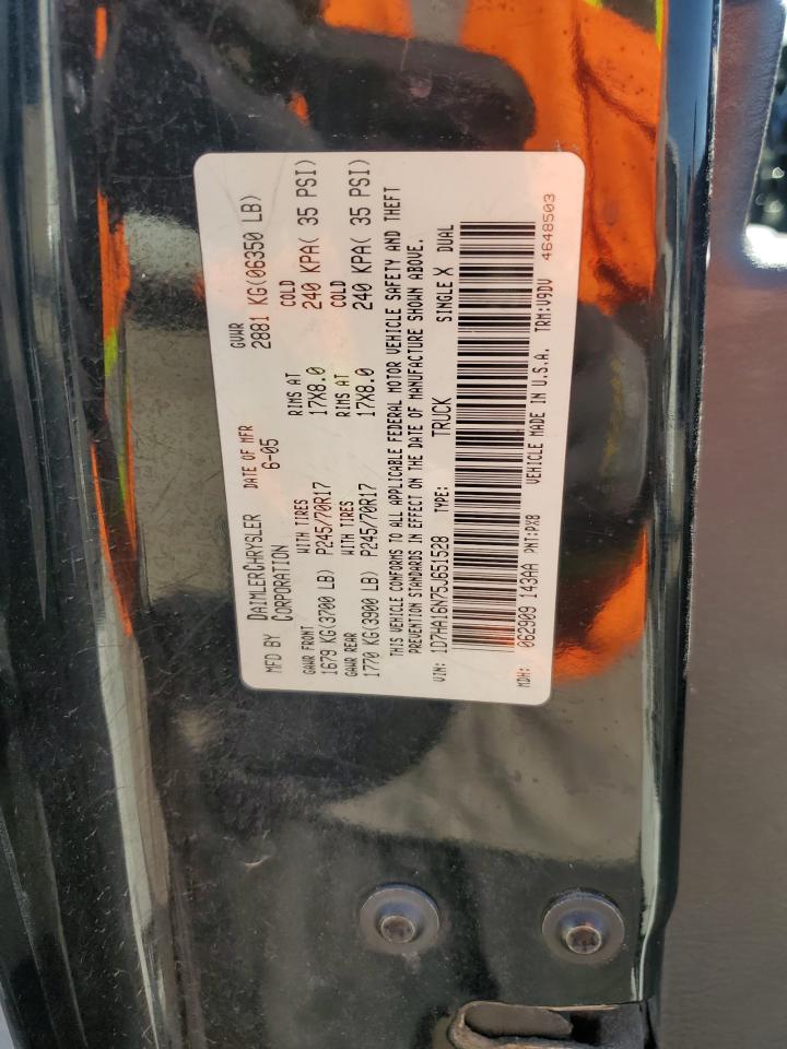 1D7HA16N75J651528 2005 Dodge Ram 1500 St