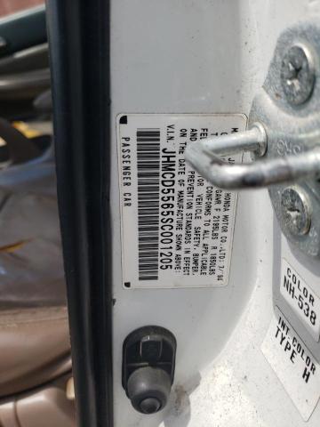 1995 Honda Accord Ex VIN: JHMCD5565SC001205 Lot: 59765744