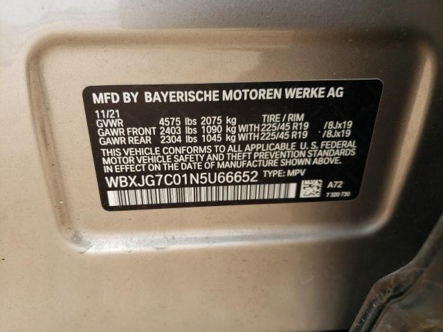 VIN WBXJG7C01N5U66652 2022 BMW X1, Sdrive28I no.14