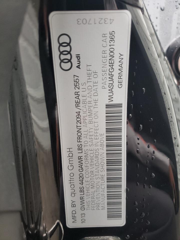 2014 Audi R8 4.2 Quattro vin: WUASUAFG4EN001365