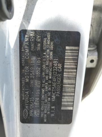 2015 Hyundai Accent Gs VIN: KMHCT5AE4FU232481 Lot: 58012374