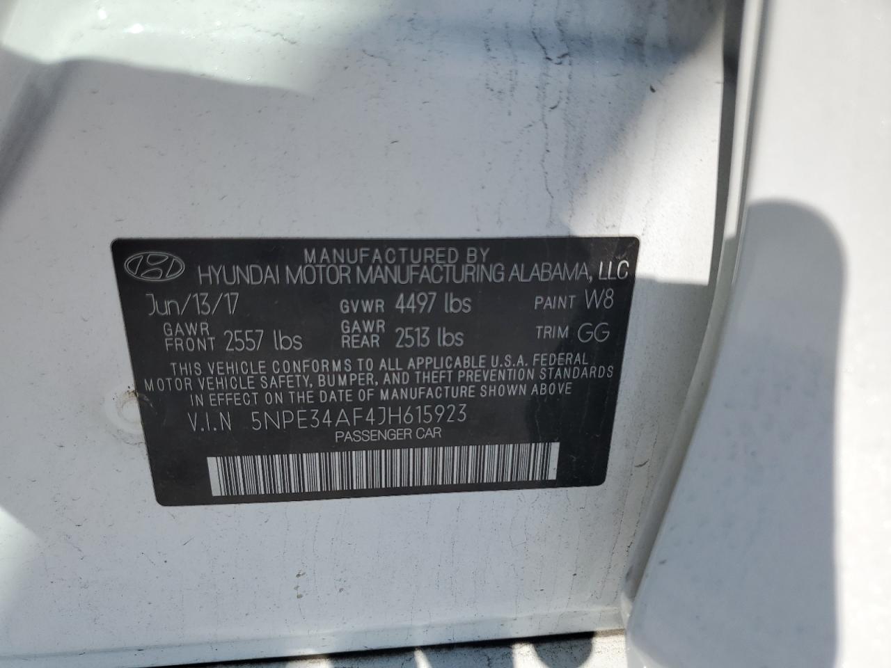 2018 Hyundai Sonata Sport vin: 5NPE34AF4JH615923