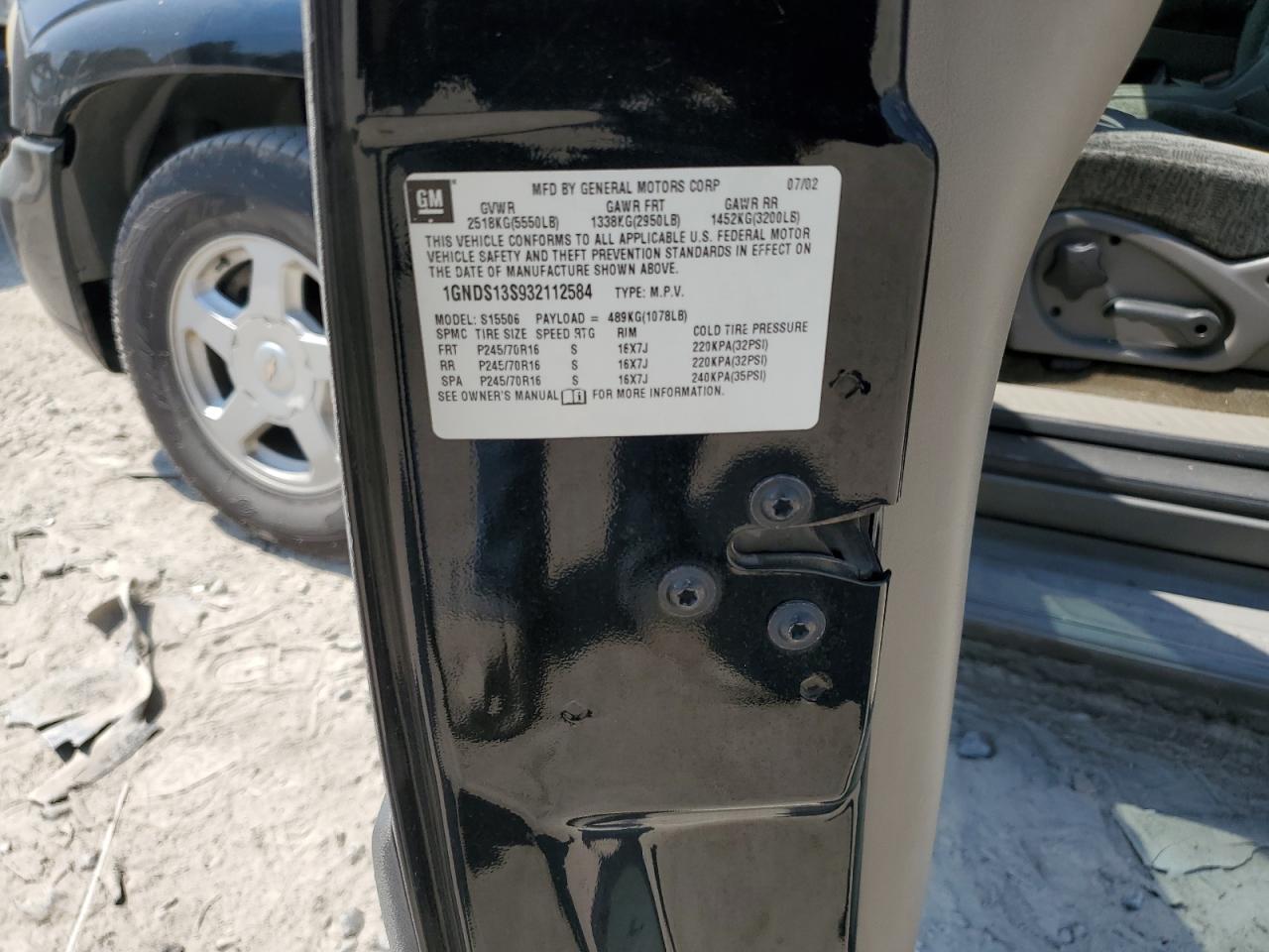 1GNDS13S932112584 2003 Chevrolet Trailblazer