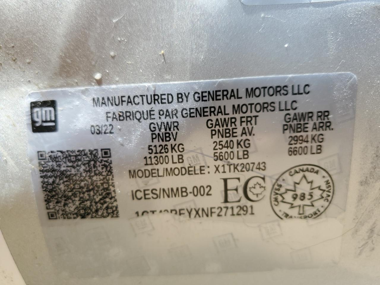1GT49REYXNF271291 2022 GMC Sierra K2500 Denali