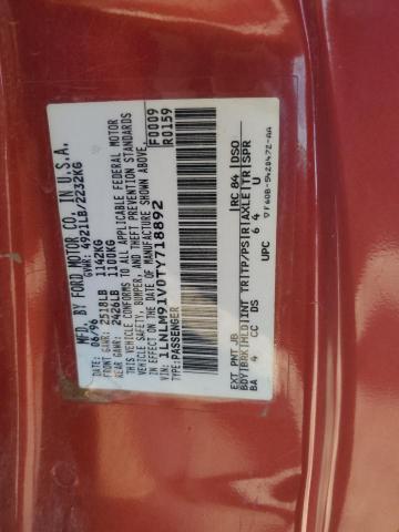 1996 Lincoln Mark Viii Base VIN: 1LNLM91V0TY718892 Lot: 57848884