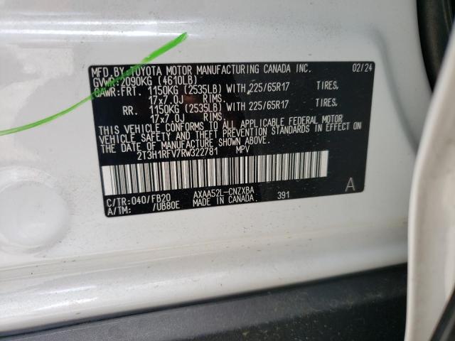 2024 TOYOTA RAV4 LE - 2T3H1RFV7RW322781