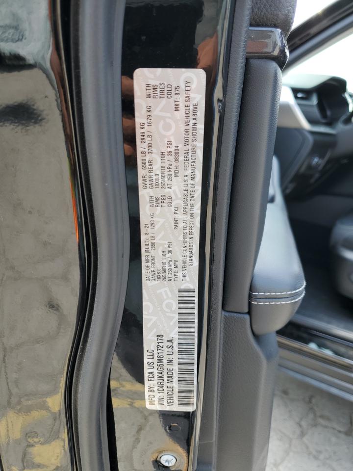 1C4RJKAG6M8172178 2021 Jeep Grand Cherokee L Laredo