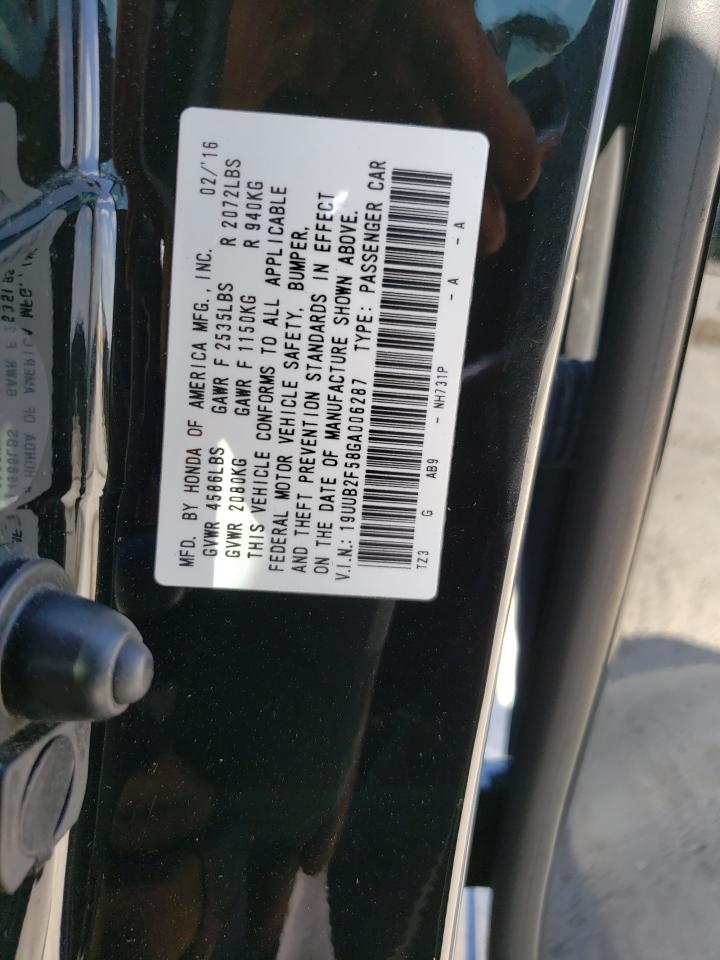 19UUB2F58GA006287 2016 Acura Tlx Tech