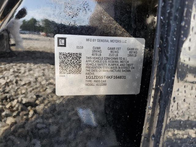 2019 CHEVROLET MALIBU LT - 1G1ZD5ST4KF164831