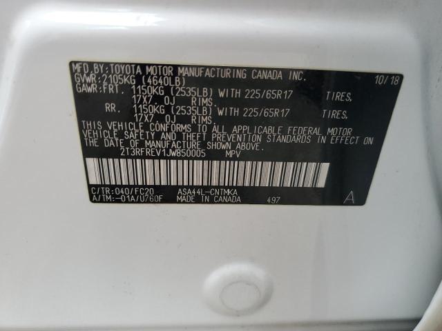 2T3RFREV1JW850005 2018 TOYOTA RAV 4 - Image 14