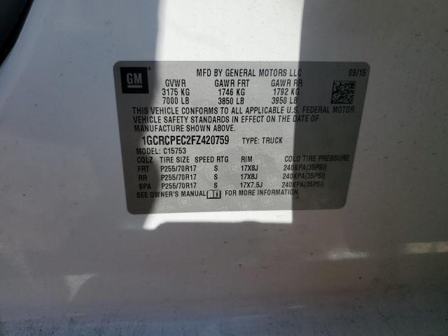 2015 CHEVROLET SILV1500 2 - 1GCRCPEC2FZ420759