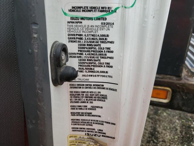2015 Isuzu Npr Hd VIN: JALC4W167F7001751 Lot: 56664694