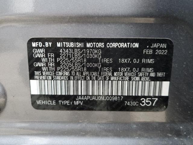 JA4APUAU0NU009817 Mitsubishi Outlander  13