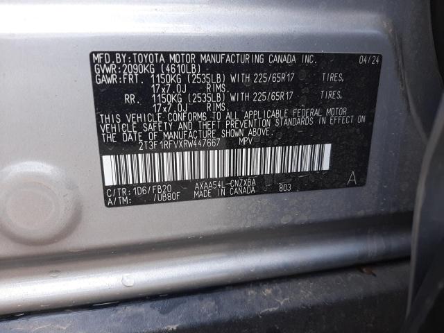 2T3F1RFVXRW447667 2024 TOYOTA RAV 4 - Image 12