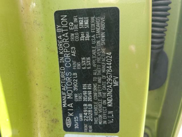 2016 Kia Soul VIN: KNDJN2A29G7844024 Lot: 61340384