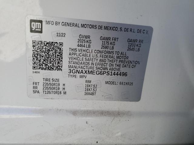 2023 CHEVROLET EQUINOX RS 3GNAXMEG6PS144496  60551944